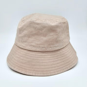 Chapeau Bucket en denim beige - Dogs & Wine Make Everything Fine