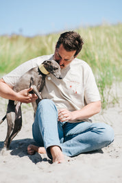 Beige T-shirt - Dogs & Wine Make Everything Fine