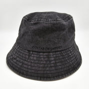 Chapeau Bucket en denim noir - Anti-Social Dog Owner