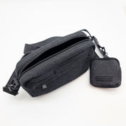 Sac de promenade pour chien en denim noir - Crossbody
