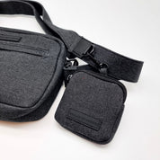Sac de promenade pour chien en denim noir - Crossbody