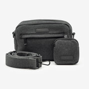 Sac de promenade pour chien en denim noir - Crossbody