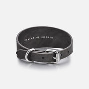 Collier pour chien en denim noir large