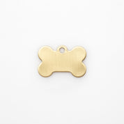 Plaque d'identification pour chien gravée - Os en laiton