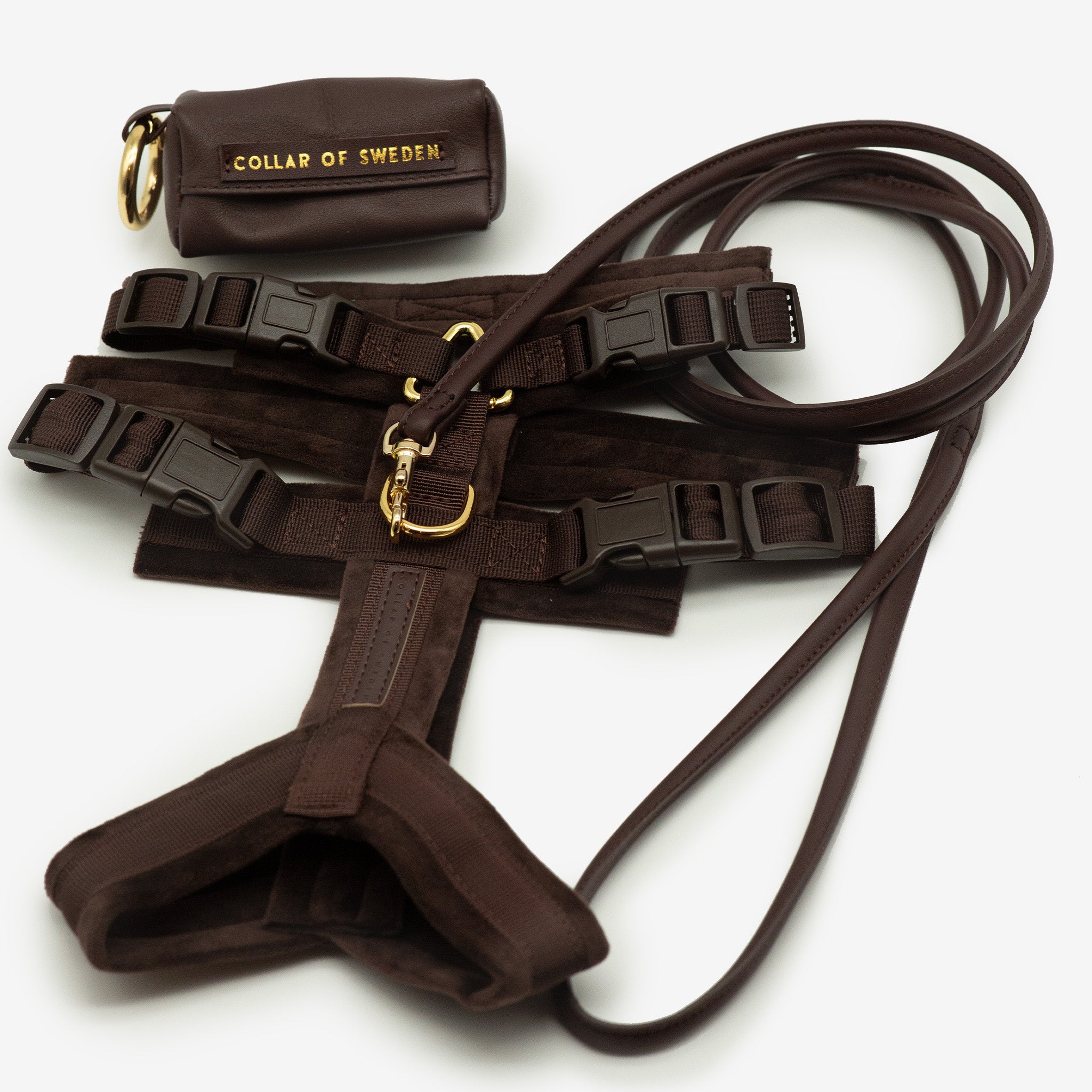 Harnais en Y Marron Foncé XS