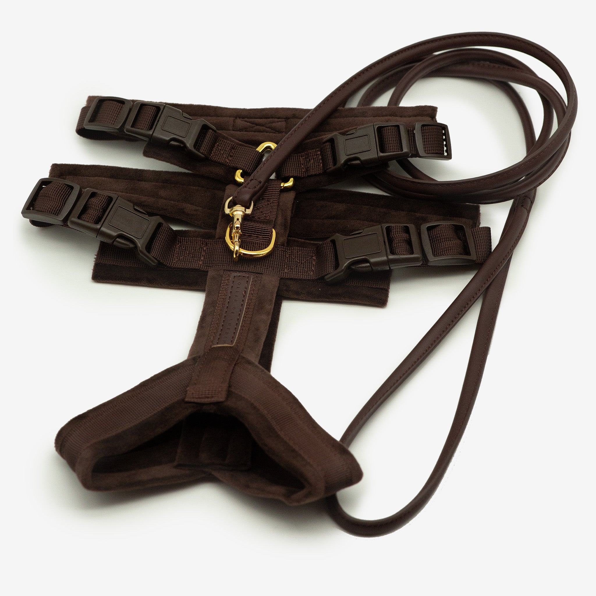 Harnais en Y Marron Foncé XS