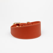 Collier pour chien large Cognac