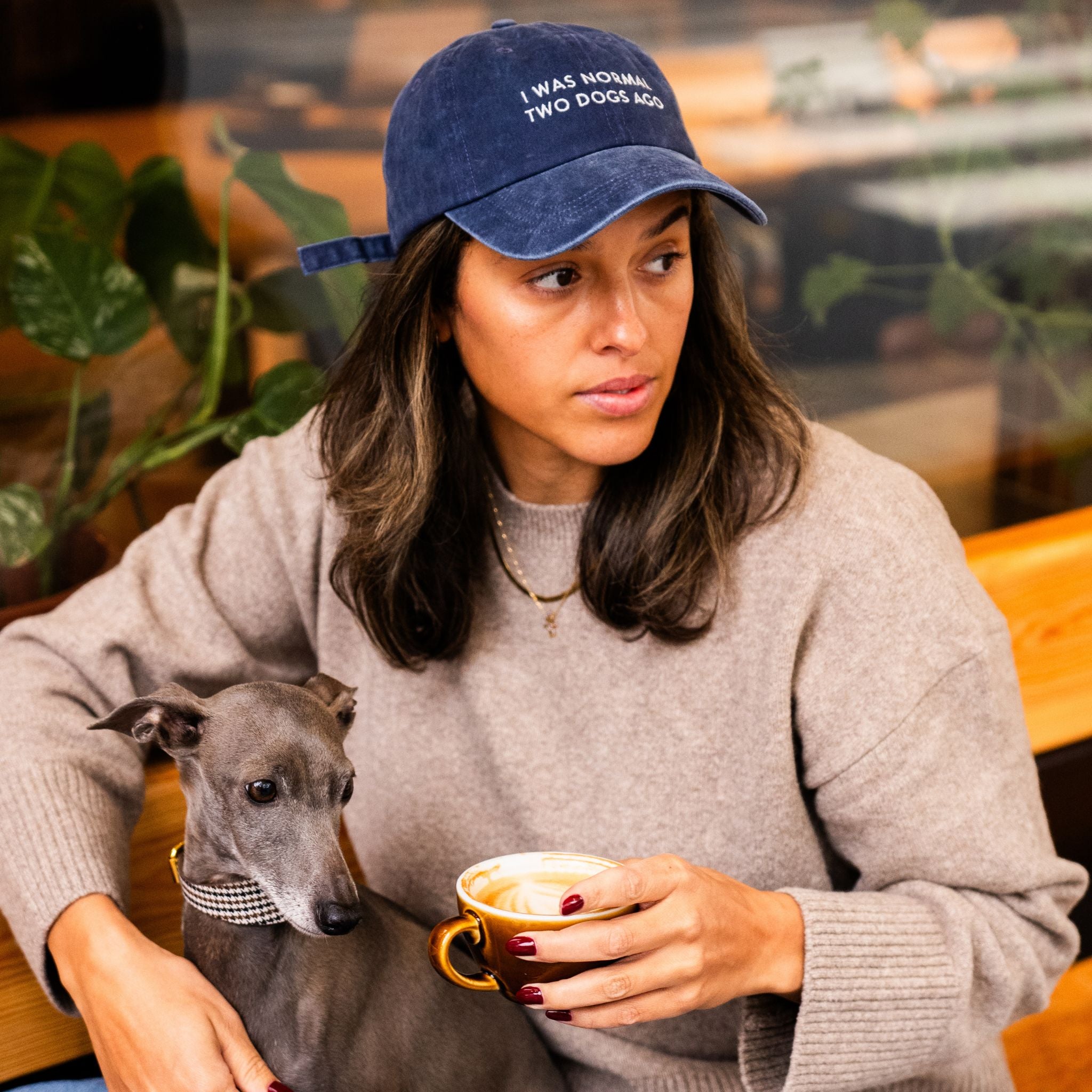 dark-blue-denim-cap-i-was-normal-two-dogs-ago-coffee-woman.jpg