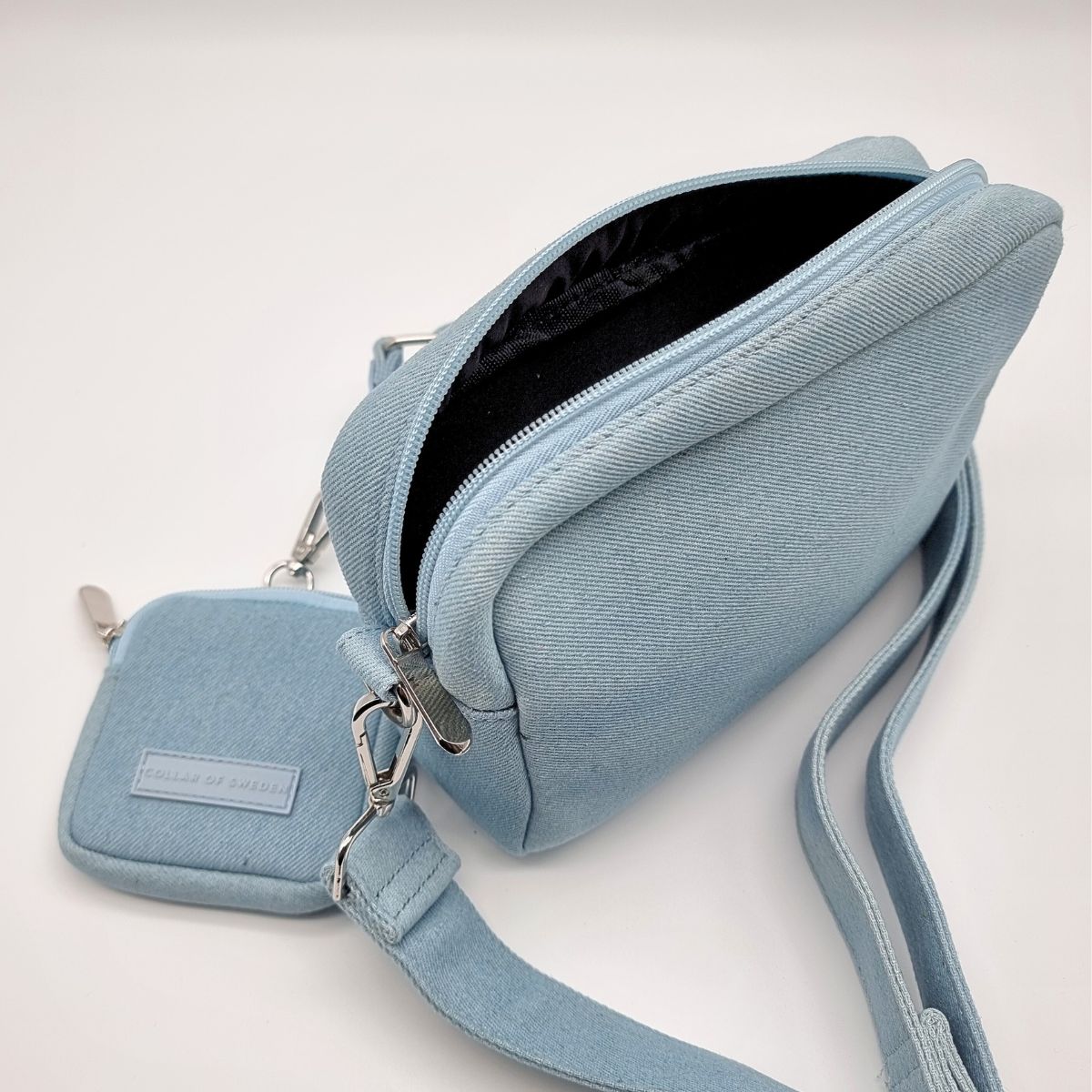 Sac de promenade pour chien en denim - Bandoulière