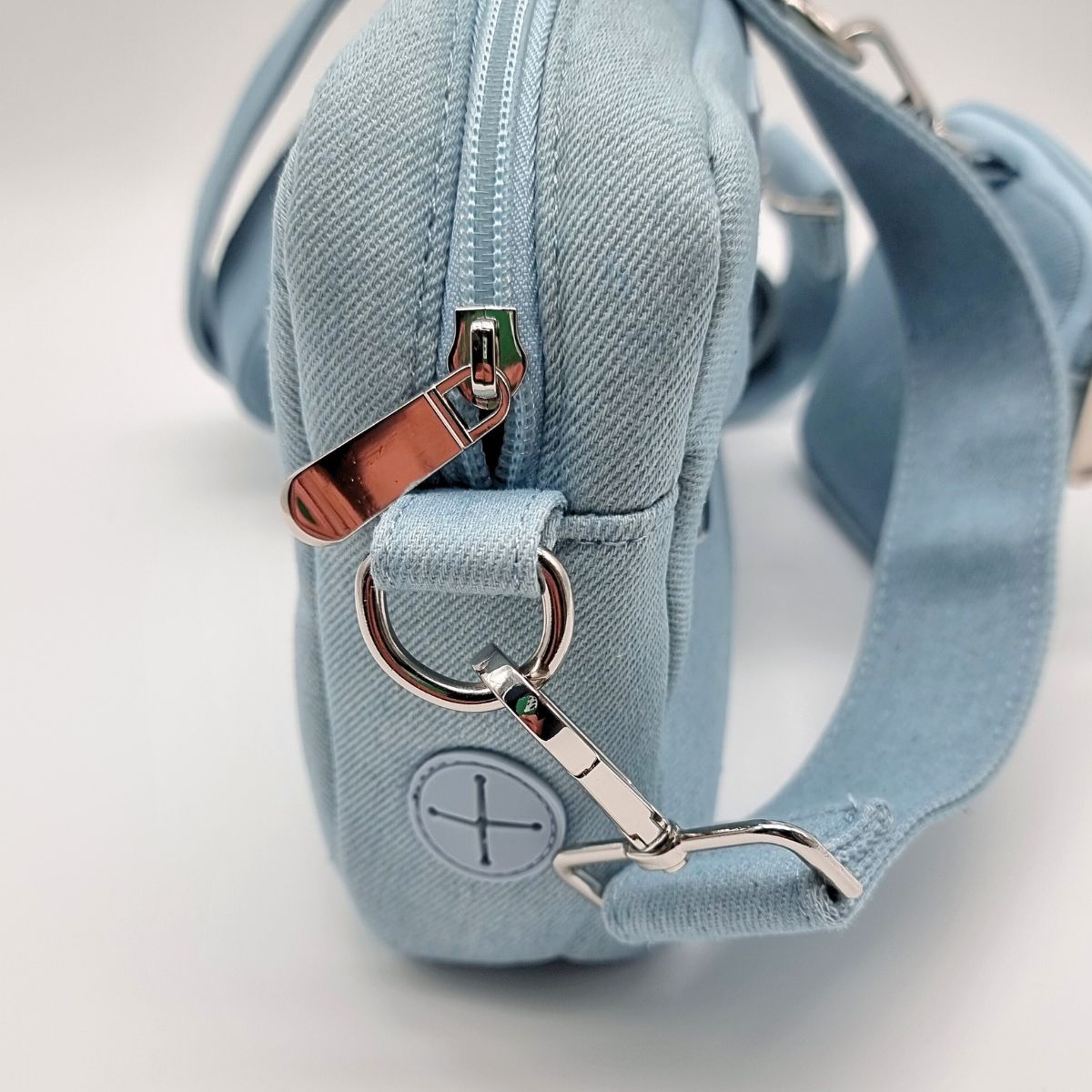 Sac de promenade pour chien en denim - Bandoulière