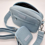 Sac de promenade pour chien en denim - Bandoulière