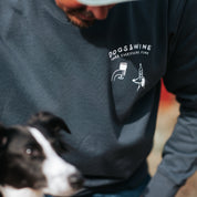 Ink Grey Sweatshirt - Dogs & Wine Make Everything Fine