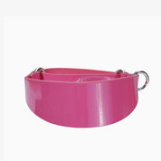 Glossy Pink Dog Martingale WideCollier martingale pour chien rose brillant large