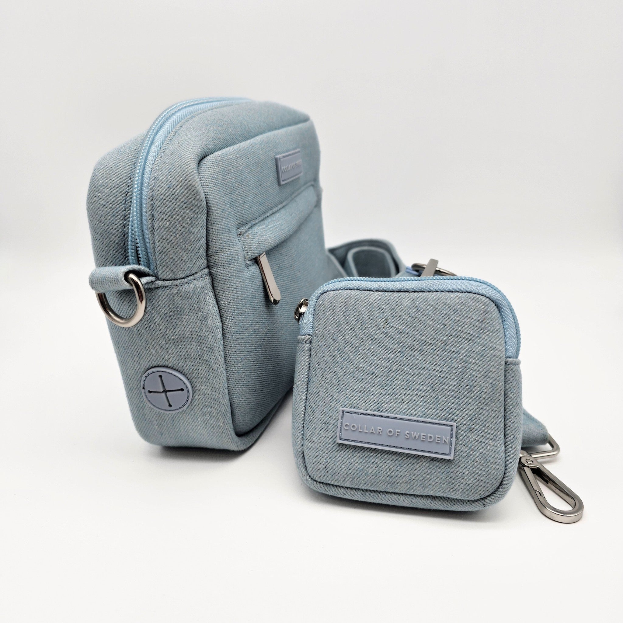 Sac de promenade pour chien en denim - Bandoulière