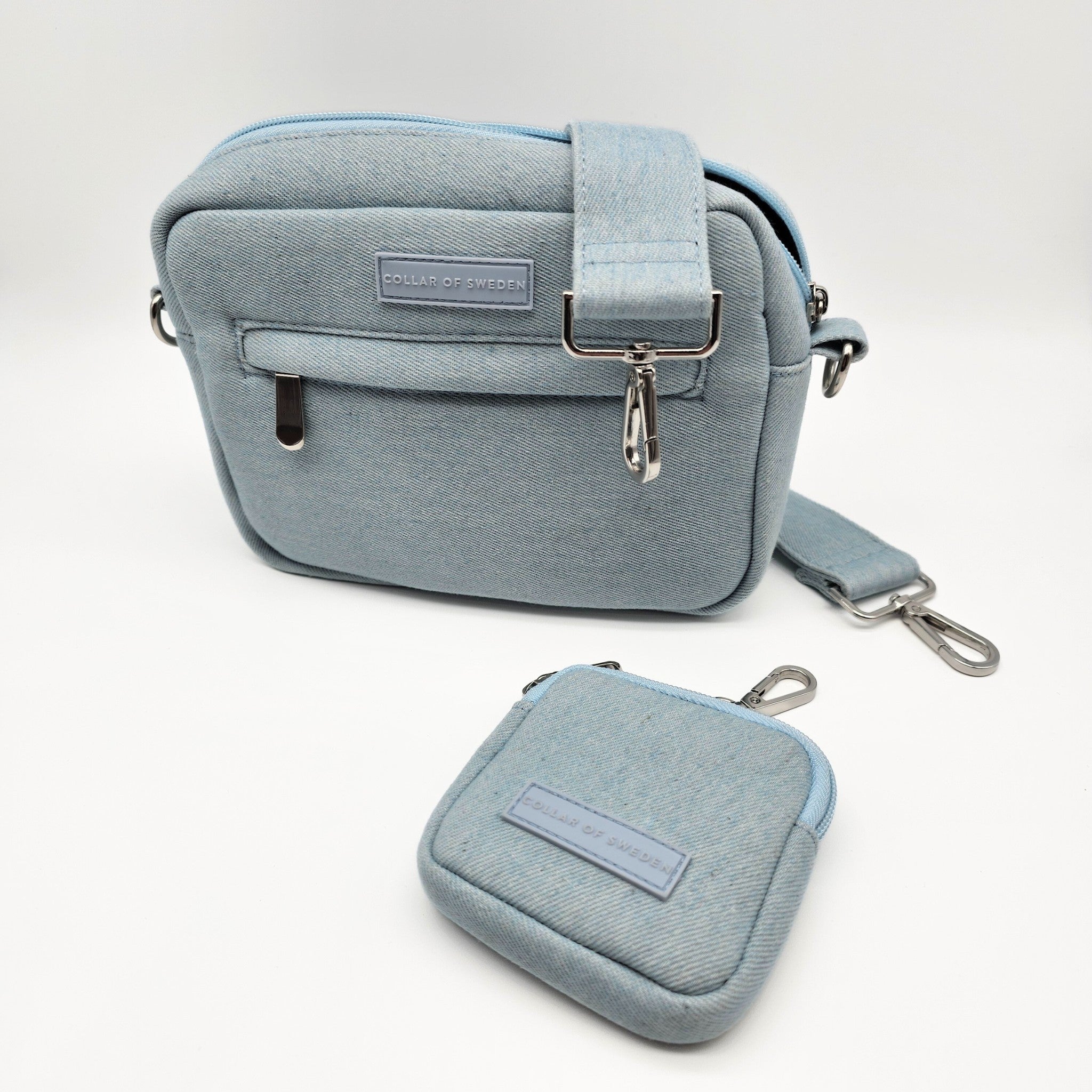 Sac de promenade pour chien en denim - Bandoulière