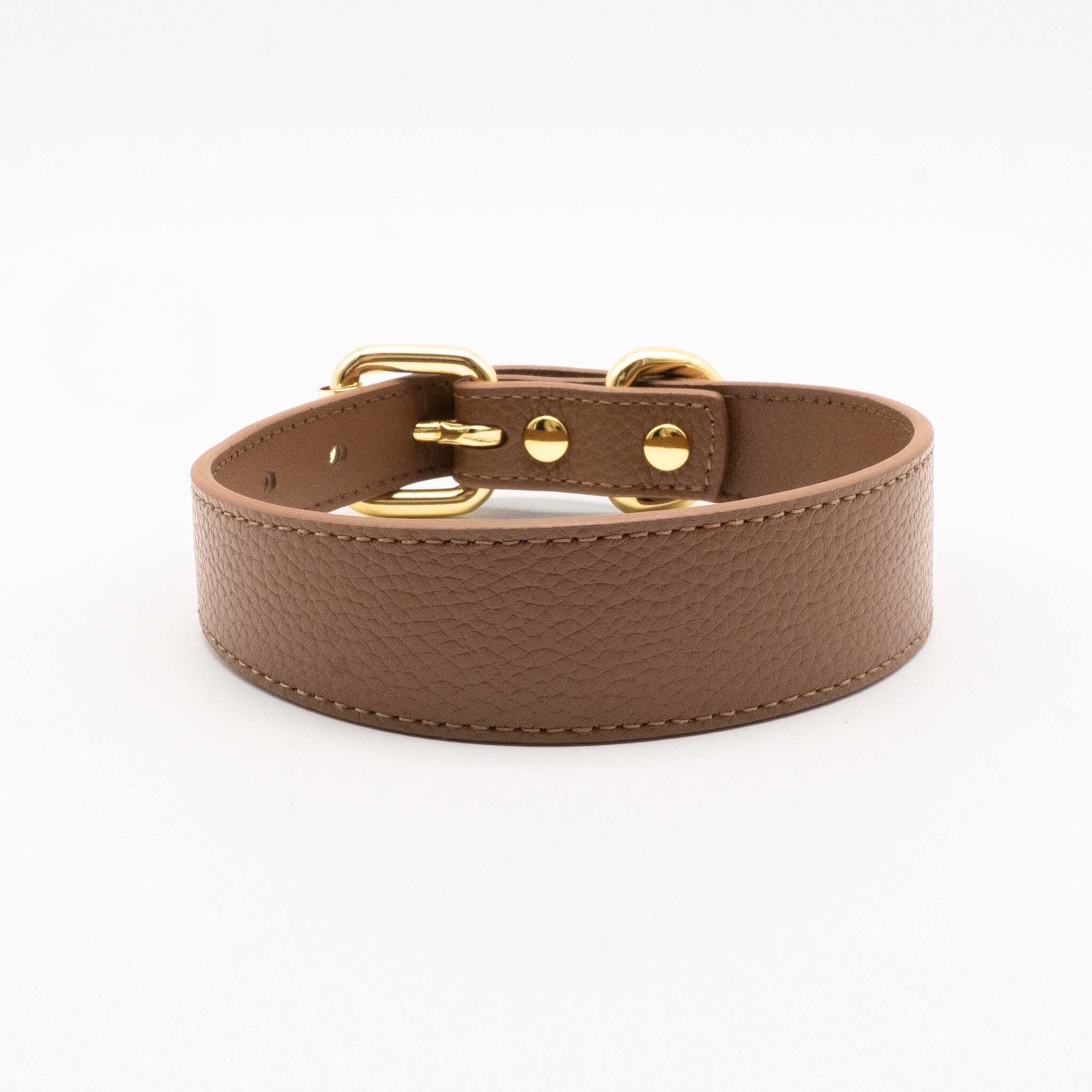 Mocha Brown Dog Collar Thin