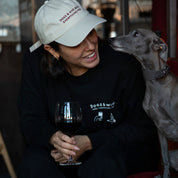 T-shirt Noir à Manches Longues - Dogs & Wine Make Everything Fine