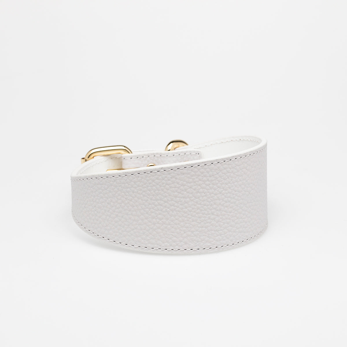 Collier de chien blanc large