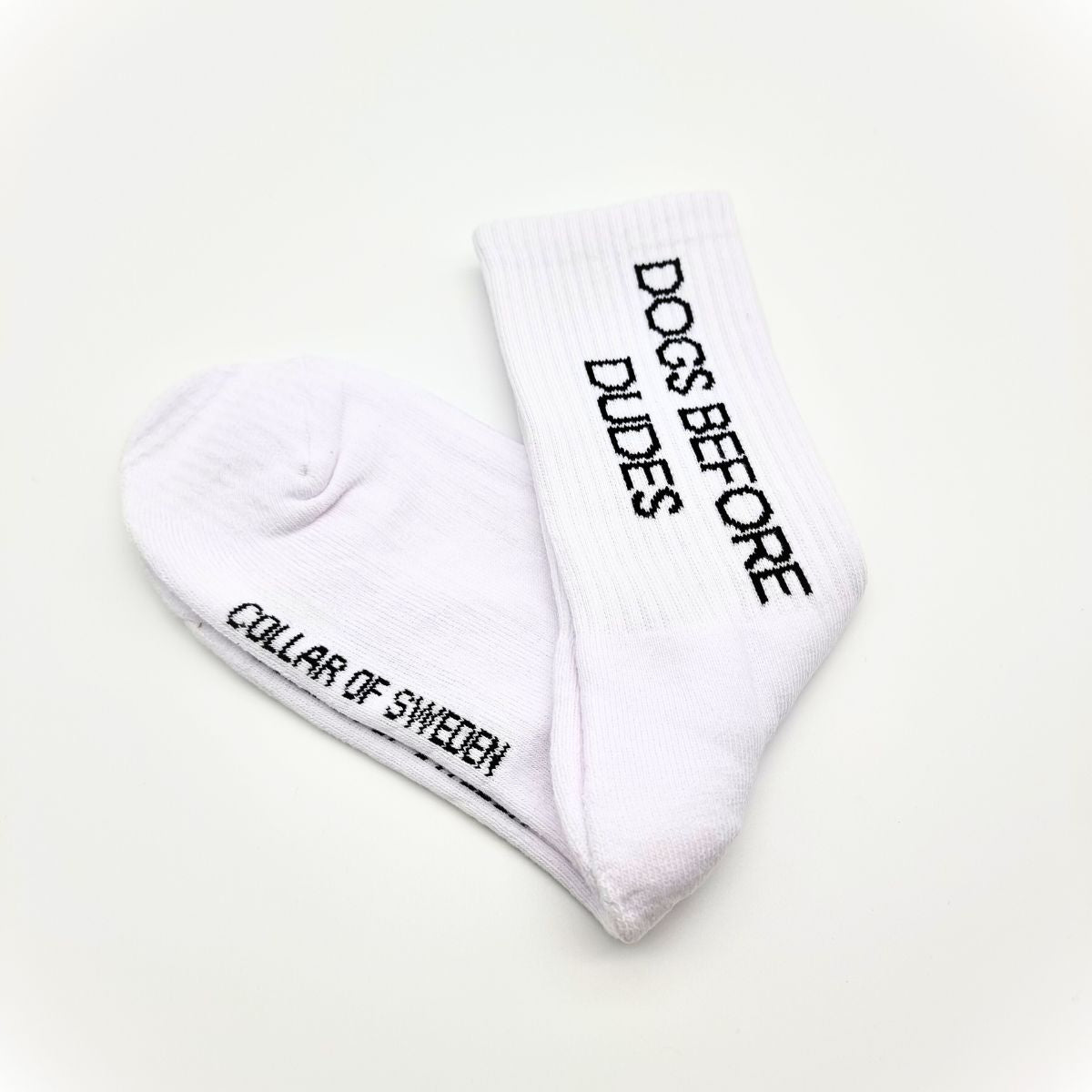 Chaussettes tubulaires blanches - Dogs Before Dudes
