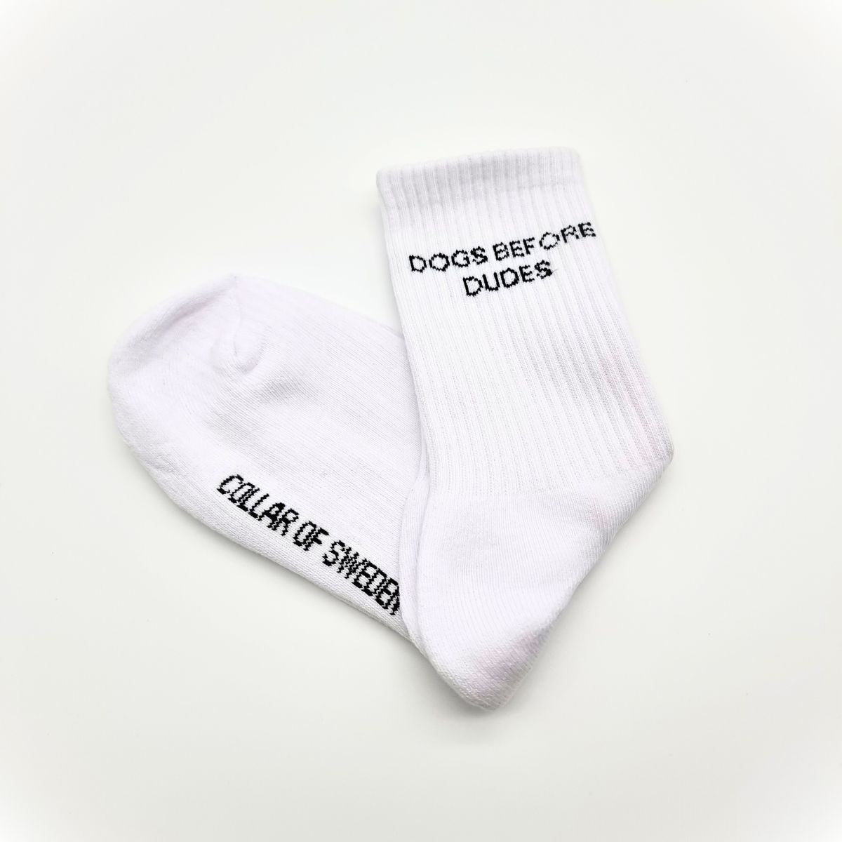 Chaussettes tubulaires blanches - Dogs Before Dudes