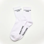 Chaussettes tubulaires blanches - Dogs Before Dudes